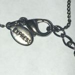 EXPRESS  Gunmetal Gray Dark Metal Multicolor Boho Fringe Necklace Photo 3