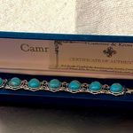 Jacqueline Kennedy Camrose and Kross JBK Faux turquoise link bracelet vintage Blue Photo 4