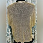 Gold Sweater Size Small Open Knit Short Sleeved Downtown Coalition Trendy Rare Photo 5