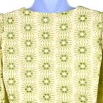 ZARA  Embroidered Openwork Puff Sleeve Peplum Top Size Small Photo 5