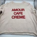 Sézane Sezane Amour Cafe Creme Sweatshirt Photo 2