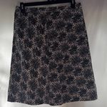 Gap  Elegant Black and White Floral Skirt Photo 2