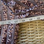 Anthropologie ‎ Purple Sequin Open Back Long Sleeve Dress 6 holiday occasion Photo 10