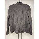 Free People  Swing Sporty Drawstring Linen Blend Bomber Jacket Women's Small Photo 3