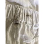 Joie  Pants Womens Large White 100% Linen Elastic Waist Wide Leg Pockets Beach Photo 3
