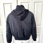 Silence + Noise black zip jacket with removable hood Photo 3