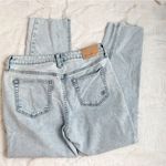 Seven7  Jeans Straight Leg Light Wash Raw Hem Jeans Size 4 Casual Mid Rise Photo 2