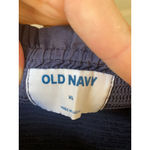 Old Navy  100% Cotton Midi Dress Navy Blue Smocked Cottagecore Prairie Coastal XL Photo 5