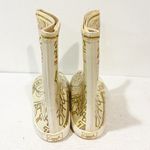 Coach Vintage  Ursula Gold Ivory Women’s Waterproof Rain Boots Size 8 Photo 3