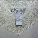 Dress Barn Lace Trimmed Ivory Y2K Feminine Romantic Chic Tank, Sz L Photo 4