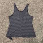 Athleta  navy blue & white pattern tank top size M Photo 5