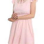 Hot Topic Blush Swiss Dot Babydoll Dress Photo 0