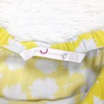 ZARA  Yellow Polka Dot Off Shoulder Flounce Crop Top Size Medium Photo 3