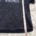 Olivia Rae Minnesota Vikings Livi by  Black Stonewash Crop Baby Tee Size Medium Photo 5