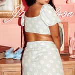 Motel Sheny Mini Skirt Daisy Sage Photo 1