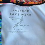 Freedom Rave Wear Colorful Patterned leotard. Blue Photo 3