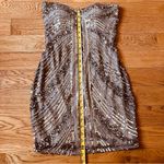 Arden B NWT . Sequined Strapless Dress Pewter Sz XS Photo 10