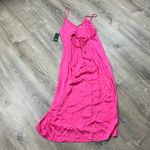 Wild Fable  Women's Bright Berry Pink Tie-Back Slip Dress - Size XL - NWT Photo 7