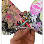Victoria's Secret Push up Tropical Multicolor Bikini Top with rhinestones 32DD Photo 4