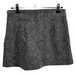 Blush New Boutique Grey Snake Print Mini Skirt Size S Small Photo 1