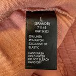 Ambience Apparel Linen Blend Wide Leg Pant Size Large New Photo 4