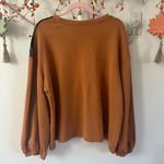 ZARA Trafaluc striped sweatshirt with brown sleeves Photo 4