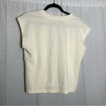 NWT The Greii Cream Crewneck Cap Sleeve Top Shirt Size Small Photo 1
