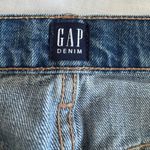 Gap  Y2K womens distressed denim knee length straight pencil skirt size 30 Photo 2