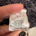 Hippie Rose  Charcoal Chenille V-Neck Sweater Oversized Cozy Indie Soft L Photo 5