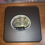 Juicy Couture Retro  Pam & Gela Stretch Silver Bracelet Badge Themed Photo 1