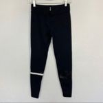 Lilybod  Black Moto Style Mesh Panel Activewear Leggings Women’s Small Athleisure Photo 2