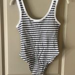 ZARA  Notch Neck Striped Tank Bodysuit Photo 3