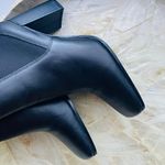 ZARA  Heeled Leather Ankle Boots  Photo 8