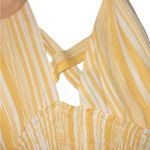 Illa Illa Yellow and White Striped cut out smocked romper Photo 9