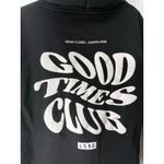 LSKD Good Times Club Hoodie Black White Graphic Pullover Women Size 3XS Photo 7