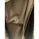 Jones New York  Velour Pullover Tunic Top 1/4 ZIP  Long Sleeve Women's M BROWN Photo 5