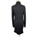 Athleta Malaga Dress Long Sleeve Ruched Sides Heathered Gray Black Womens S Photo 10