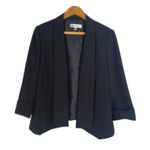 Kasper Black Basic Neutral Office Work Career Blazer Open Front Dressy Size 14 Photo 0