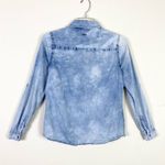 Marfinno Light Blue Chambray Denim Long Sleeve Button Up Shirt Photo 1