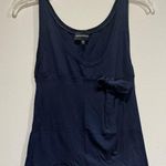 Emporio Armani  navy blue tank with bow accent size 4 Photo 0