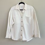 Z Supply All Day Knit Button Down in Sandstone Terry Cloth Shacket Size Small Photo 3