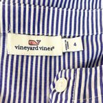 Vineyard Vines Blue & White Striped Popover Top Size Small Photo 7