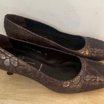 Donald Pliner vintage metallic small heel size 8 1/2 made in Spain Brown Photo 4