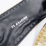 Vintage 1980s St. Maarten Gold Metallic Studded Sequin Wraparound Statement Belt Photo 3