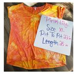 Pink Lily  Orange Tie Dye T Shirt  Photo 4