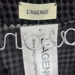 L'Agence  Black Wrap Sheer Blouse Size Small‎ Photo 3