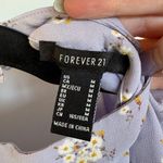 Forever 21 Lilac Lavender Ditsy Floral High Neck Victorian Open Back Boho Empire Maxi Dress Photo 9