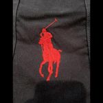 Ralph Lauren Polo  Tote Bag‎ Blue Canvas Denim Pony & Flag Embroidery 20x15x6” Photo 2