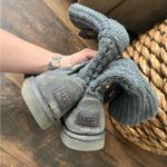 UGG  Australia Leland Women's U.S Size 8 Gray Knit Tall or Fold Over Anke Boots Photo 3