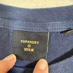 Superdry  Blue Graphic Print Short Sleeve Tee Shirt Womens 6 Casual Basic Shirt Photo 8